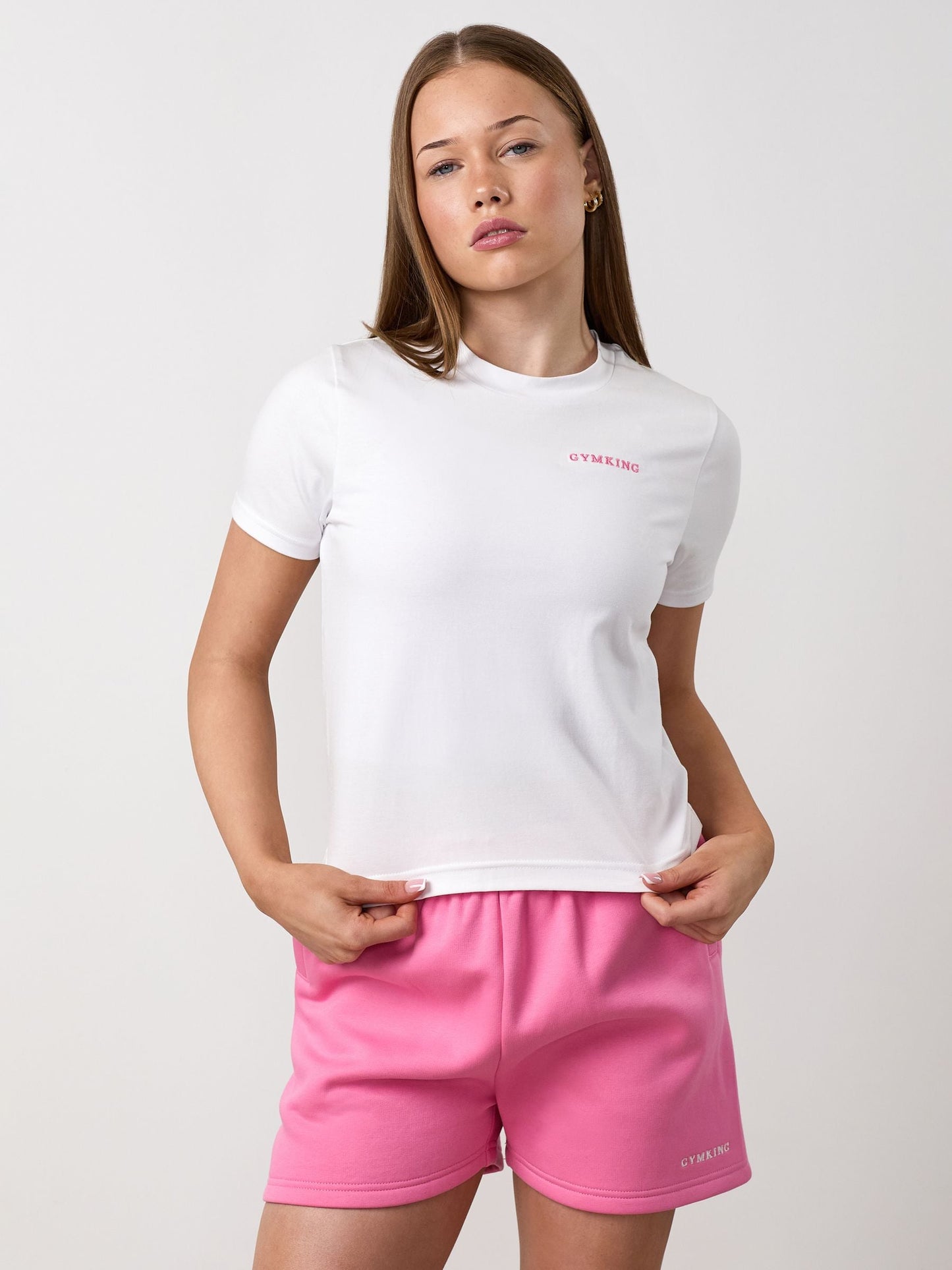 Gym King White Junior 365 Fitted T-Shirt image 4
