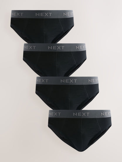 Dsiney Kidz - Black Pure 100% Cotton Briefs 4 Pack image 1