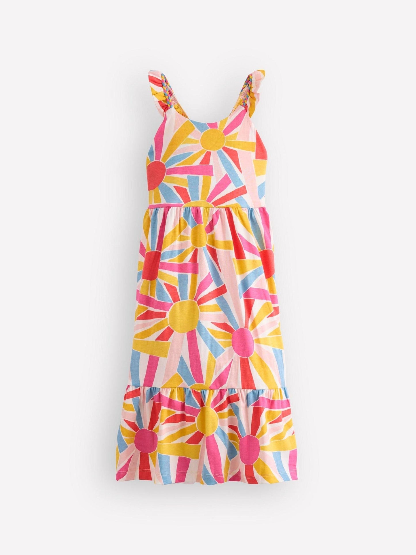 Boden Cream Cross-back Midi Jersey Dress image 1