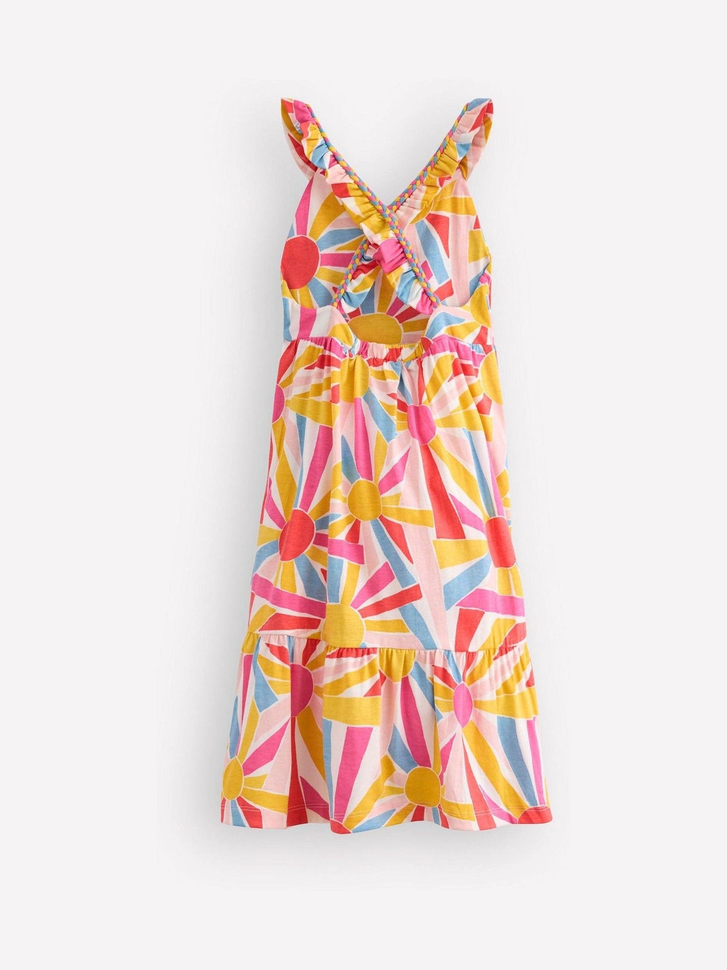 Boden Cream Cross-back Midi Jersey Dress image 2