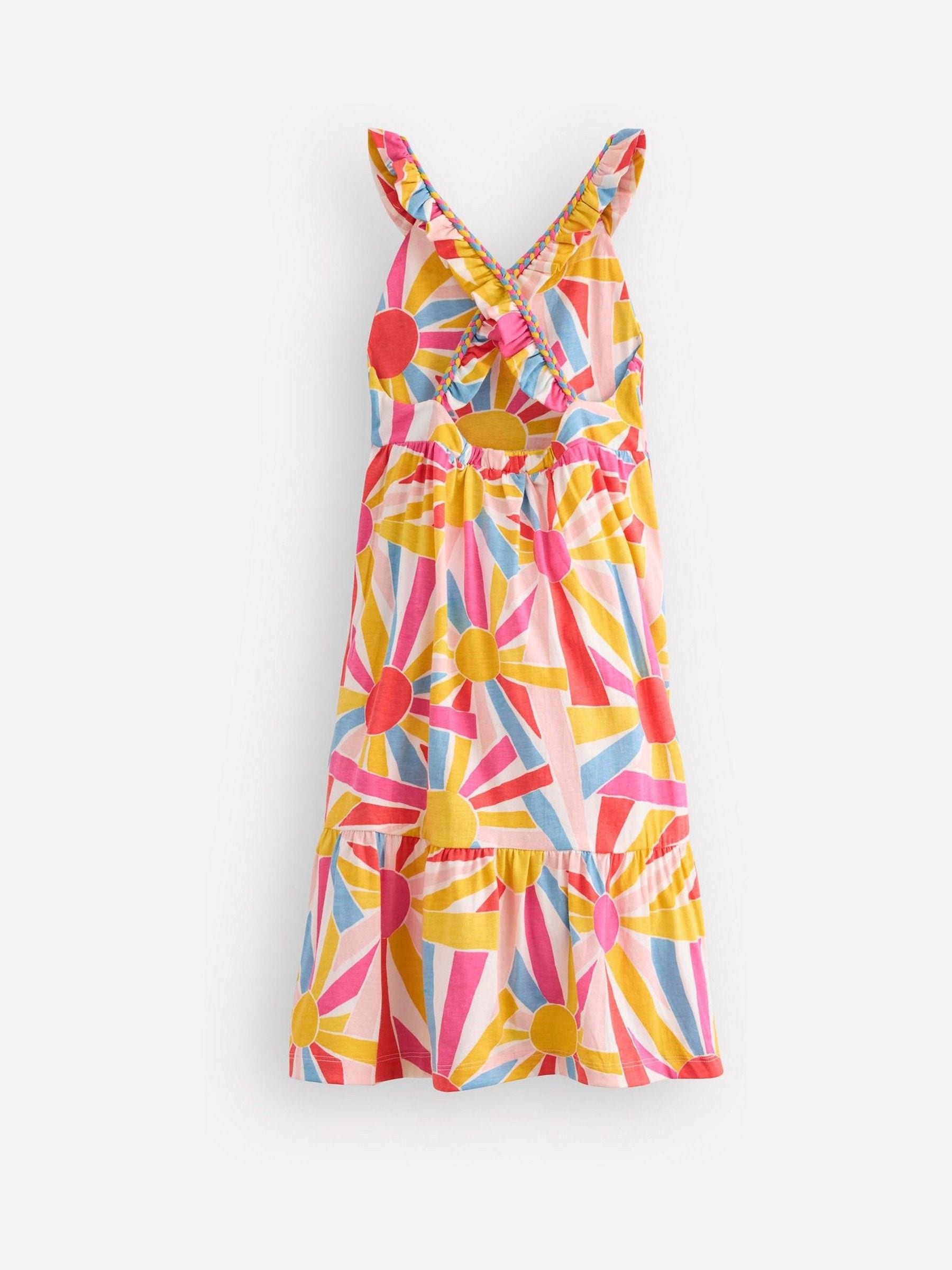 Boden Cream Cross-back Midi Jersey Dress image 2