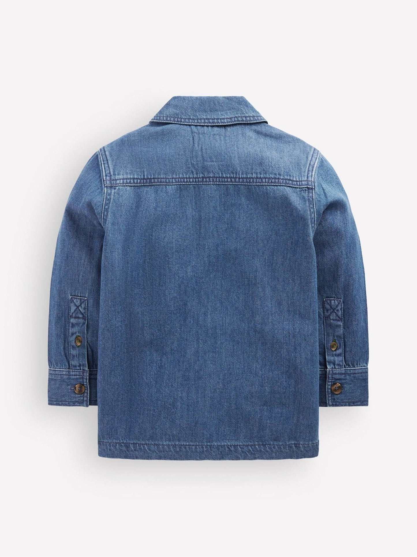 Dsiney Kidz - Boden Blue Cotton Front Pocket Overshirt image 2