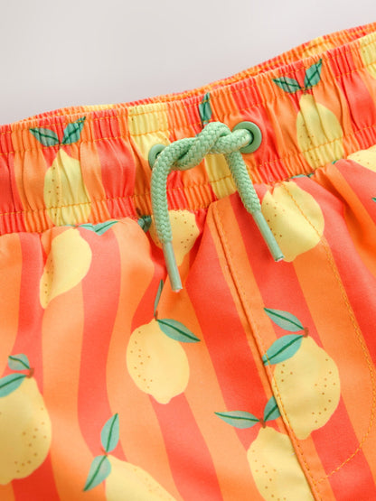 Dsiney Kidz - Orange Lemon Printed Swim Shorts (3mths-7yrs) image 3