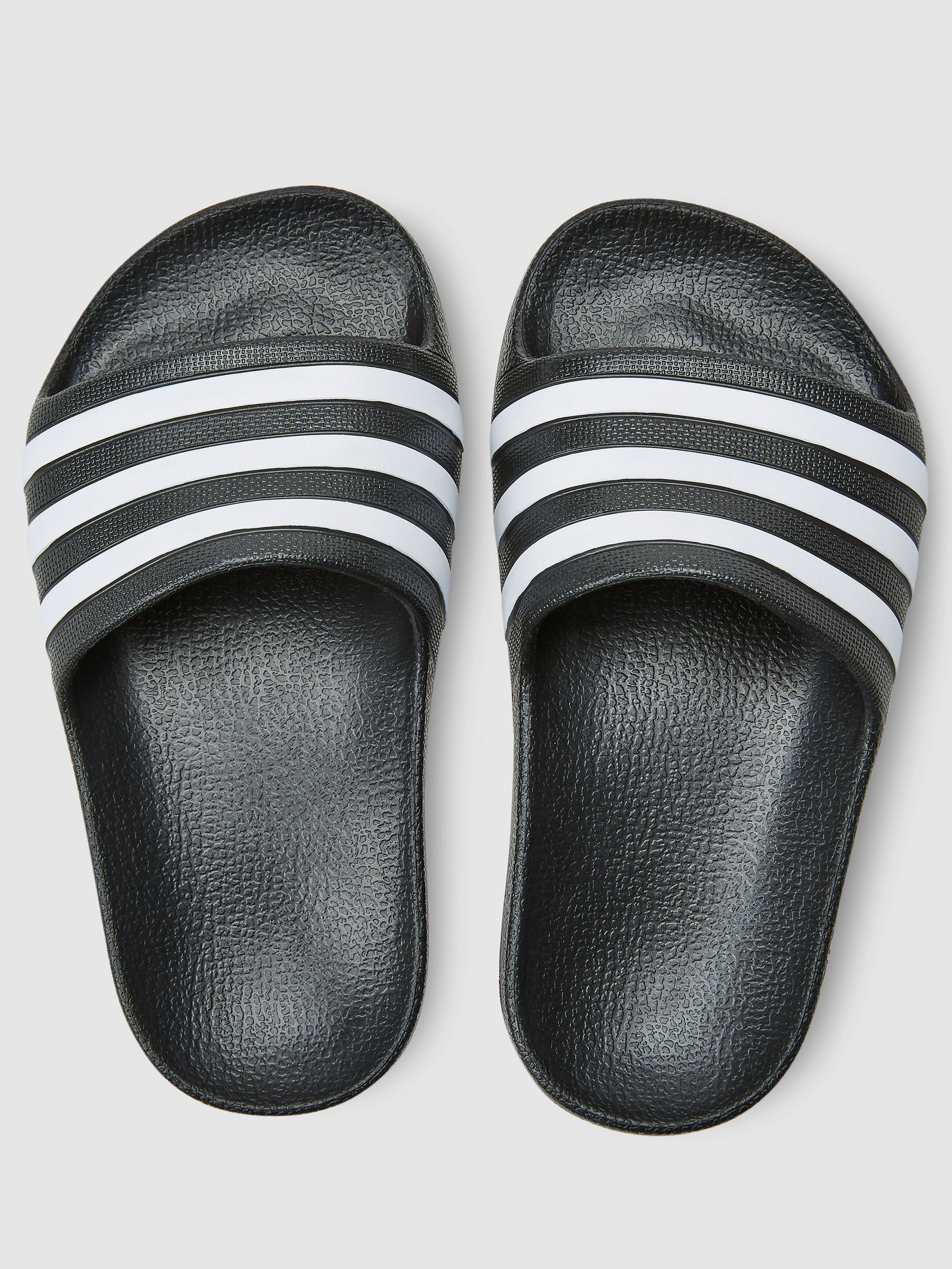 adidas Black Adilette Kids Swim Sandals image 4