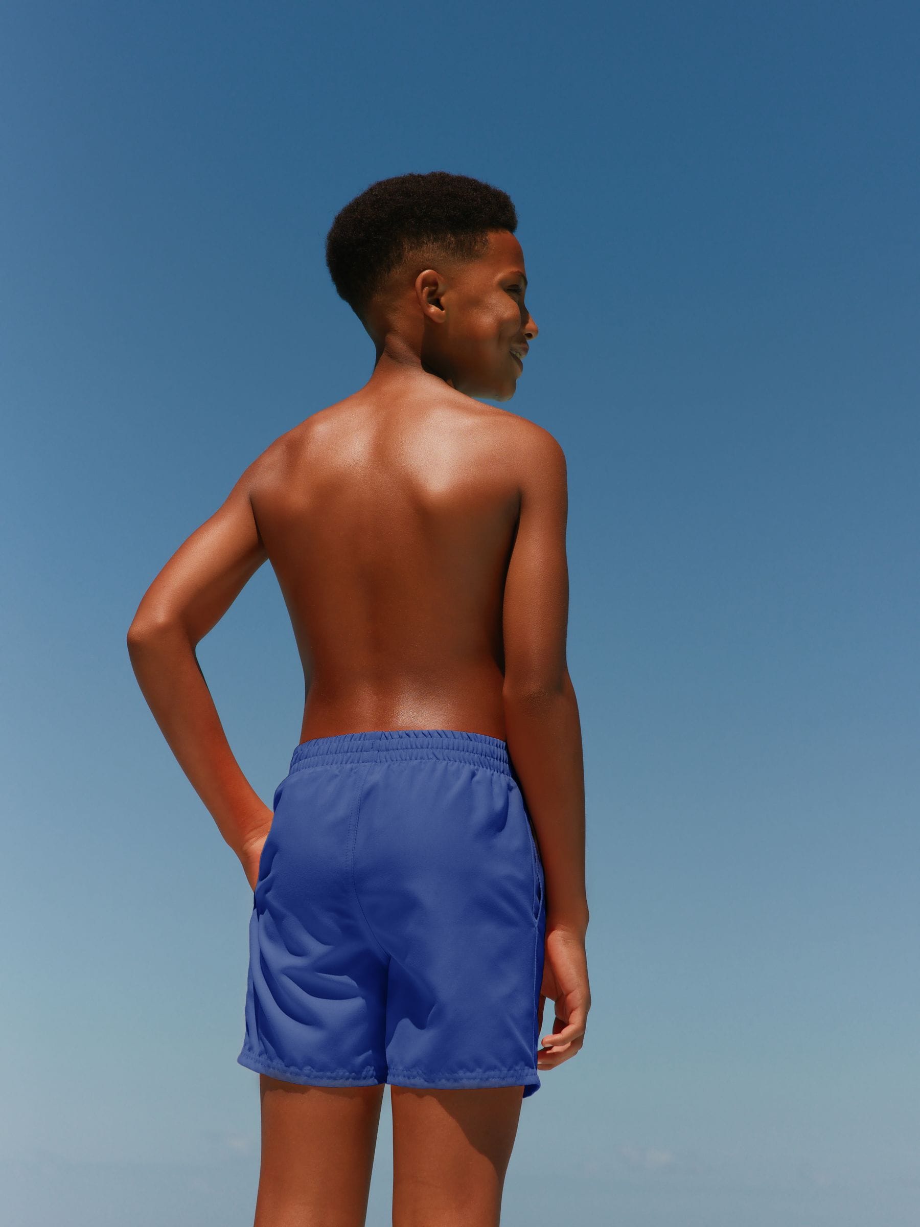 Nike Navy Blue 4 Inch 4 Inch Volley Swim Shorts image 3