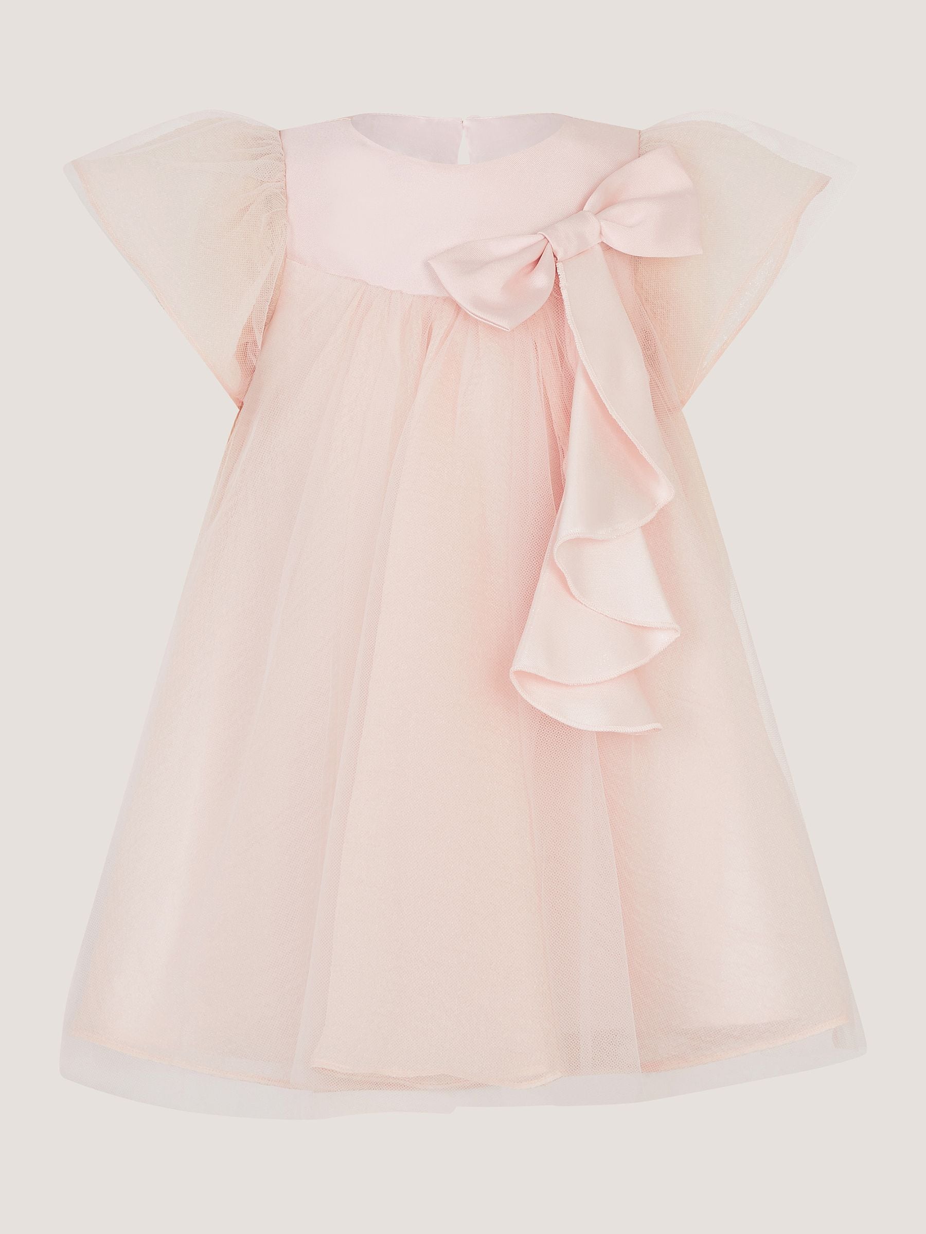 Dsiney Kidz - Monsoon Pink Baby Winnie Satin Bow Party Dress image 2