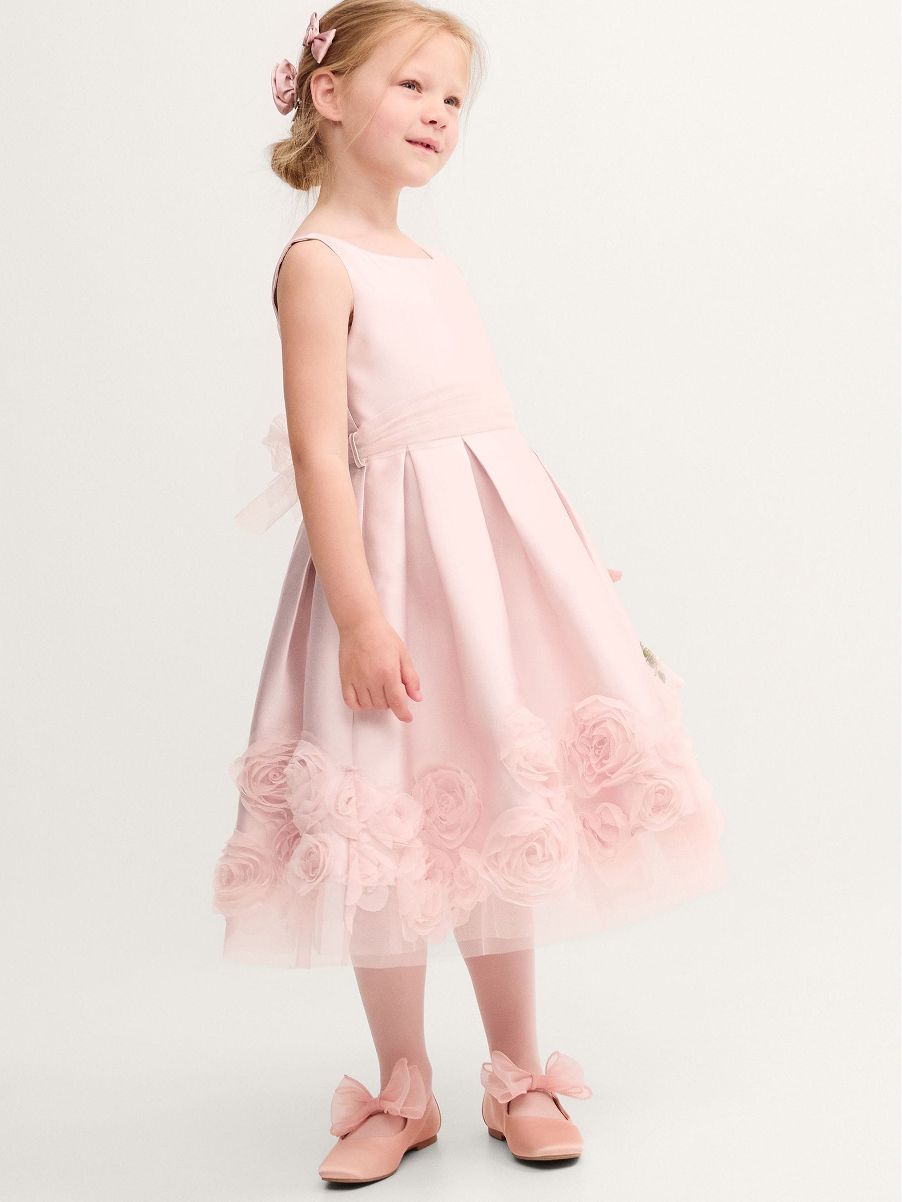 Dsiney Kidz - Monsoon Pink Appliqué Rose Party Dress image 1
