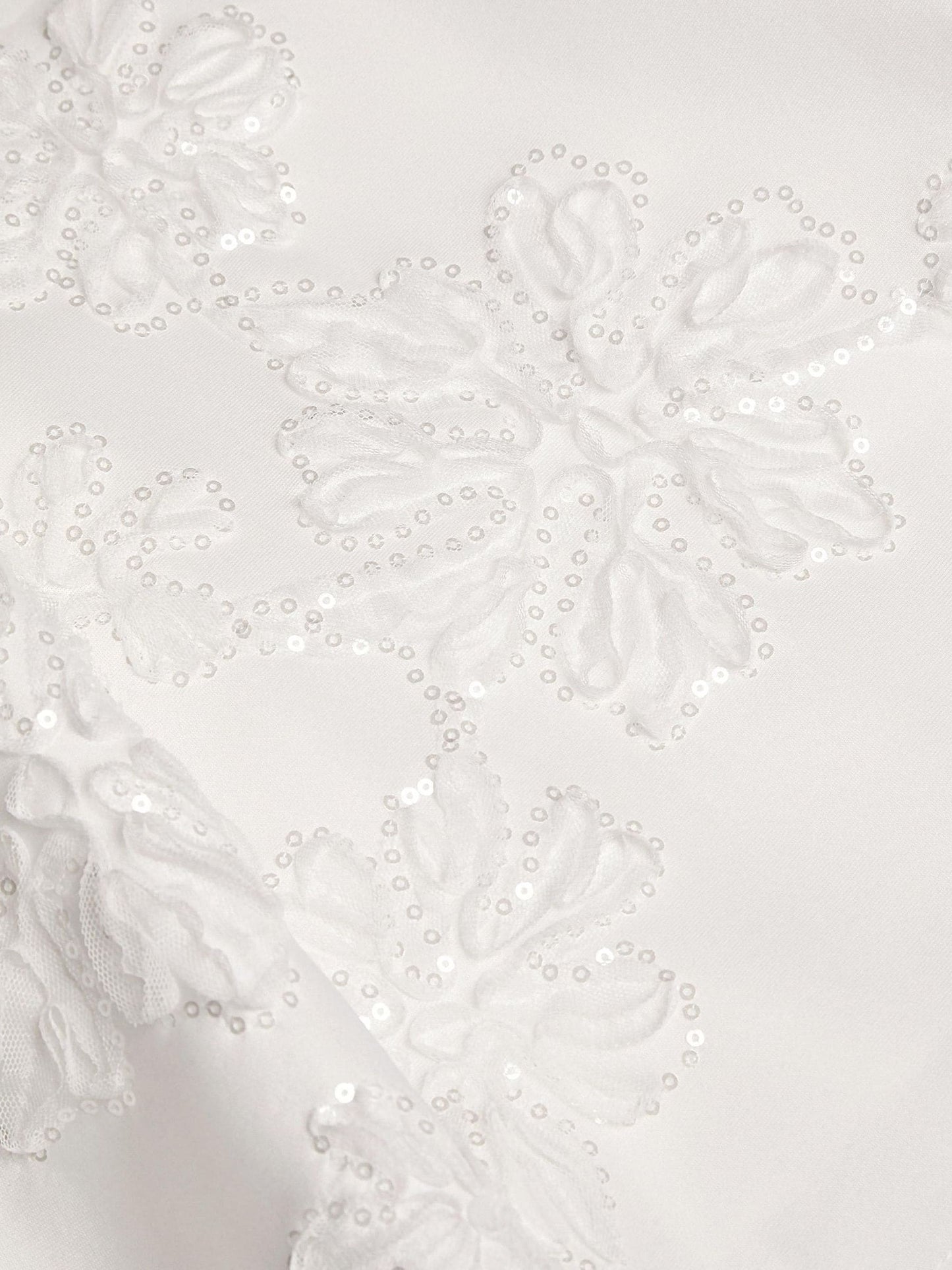 Dsiney Kidz - Monsoon Cream Puff Sleeve Floral Embellished Party Dress image 3