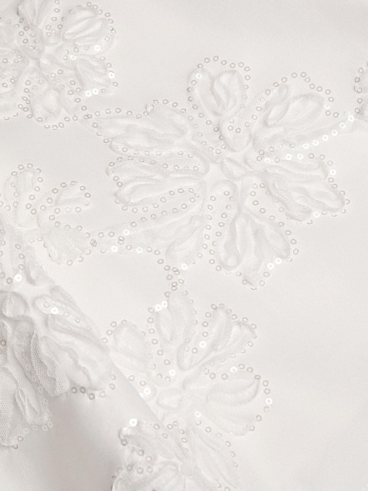Dsiney Kidz - Monsoon Cream Puff Sleeve Floral Embellished Party Dress image 3