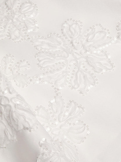 Dsiney Kidz - Monsoon Cream Puff Sleeve Floral Embellished Party Dress image 3