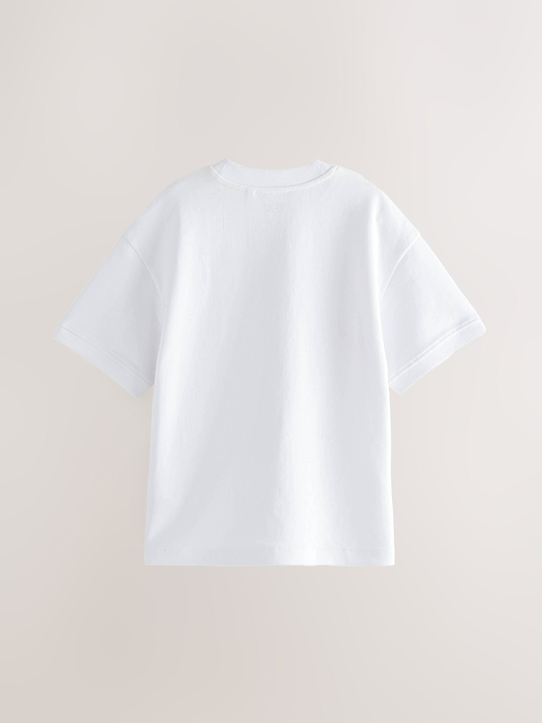 Dsiney Kidz - White Relaxed Fit Heavyweight T-Shirt (3-16yrs) image 2