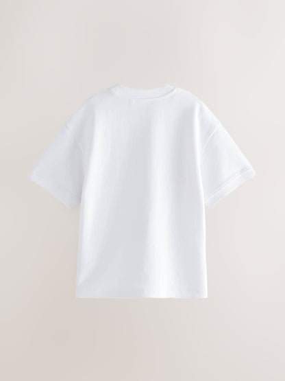 Dsiney Kidz - White Relaxed Fit Heavyweight T-Shirt (3-16yrs) image 2