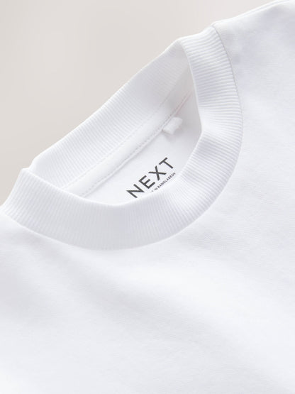 Dsiney Kidz - White Relaxed Fit Heavyweight T-Shirt (3-16yrs) image 3