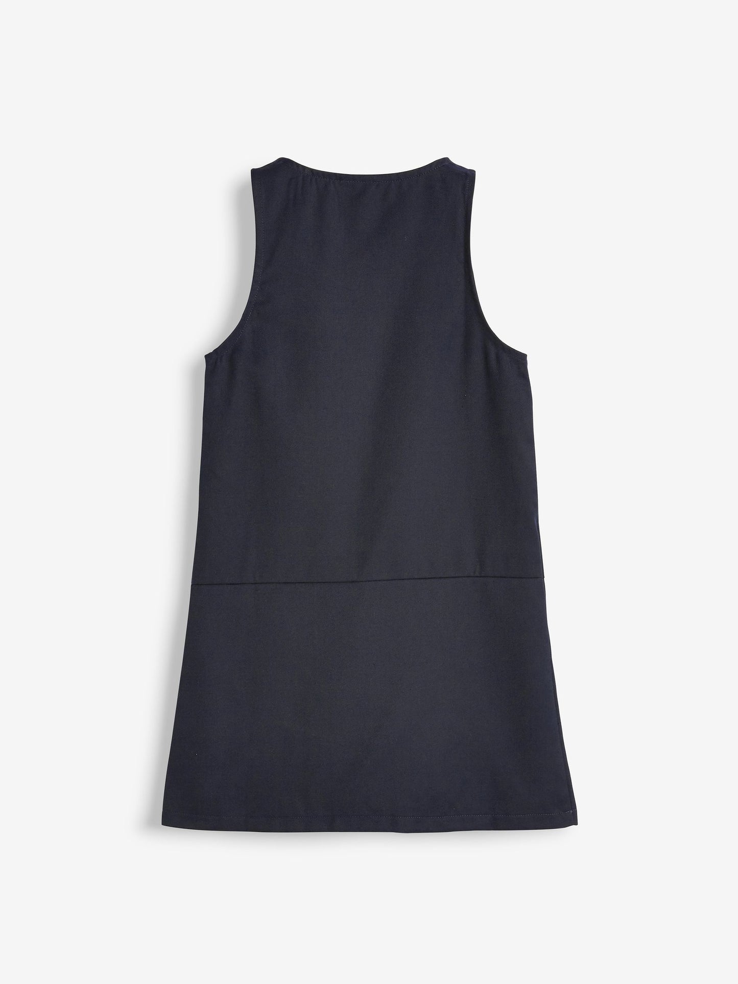 Navy Blue Regular Fit Zip Front School Pinafore (3-14yrs) image 6