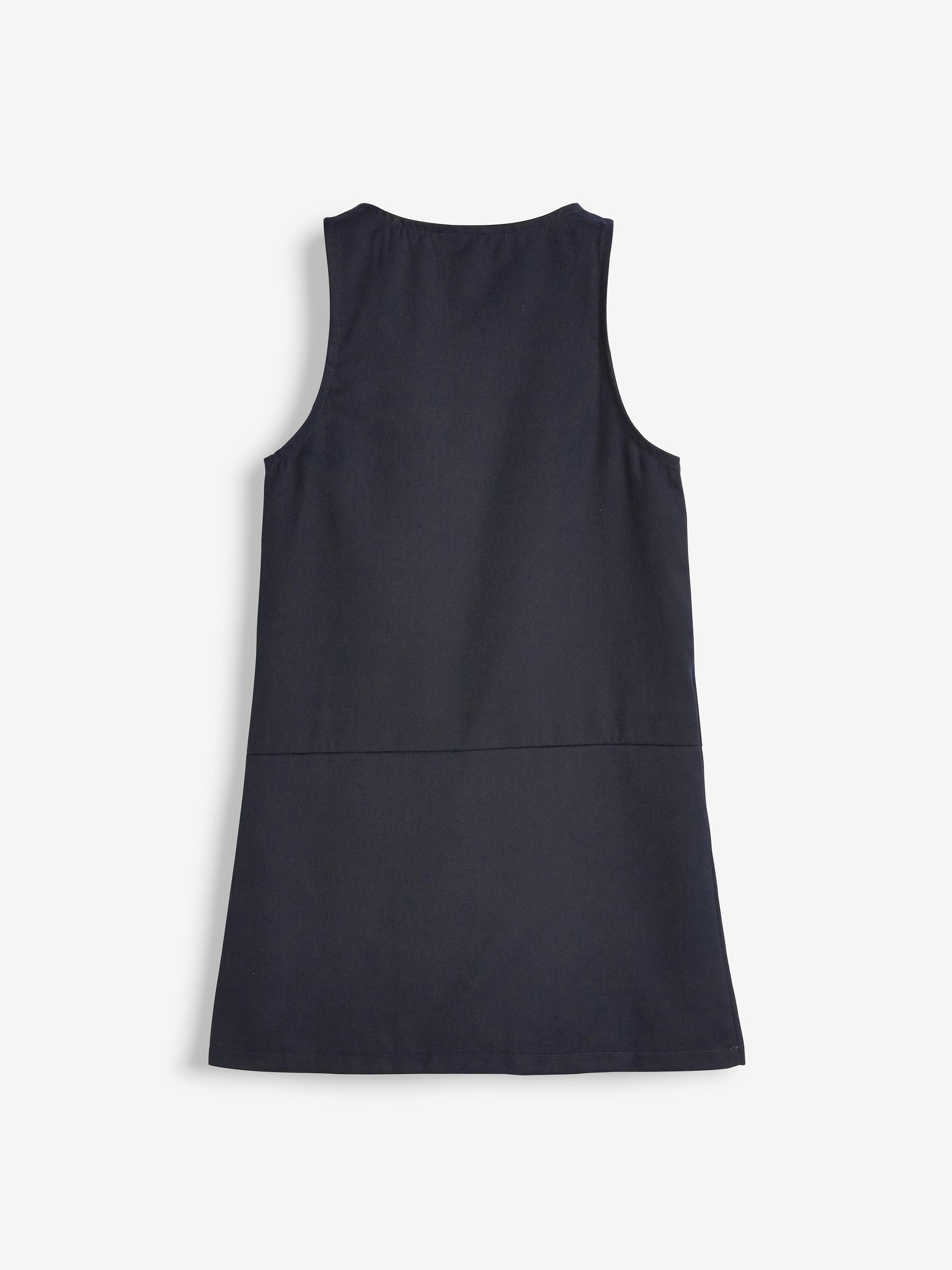 Navy Blue Regular Fit Zip Front School Pinafore (3-14yrs) image 6