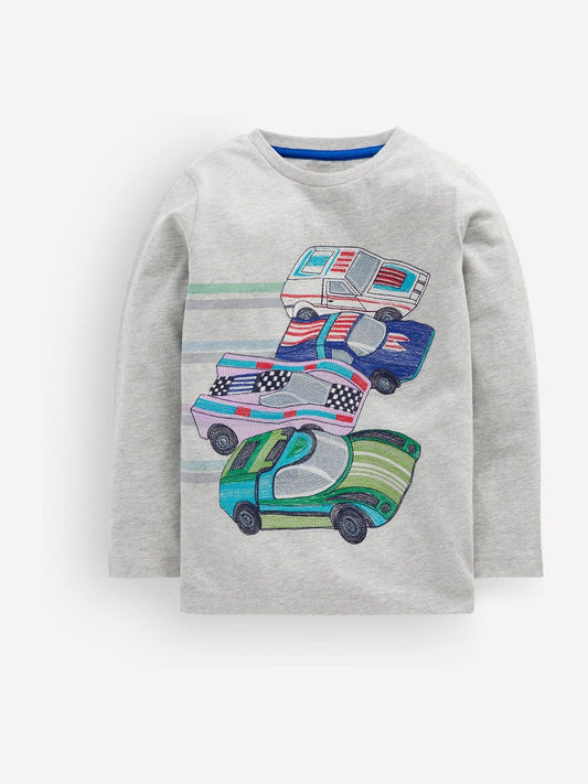 Dsiney Kidz - Boden Grey Longsleeve Superstitch T-Shirt image 1