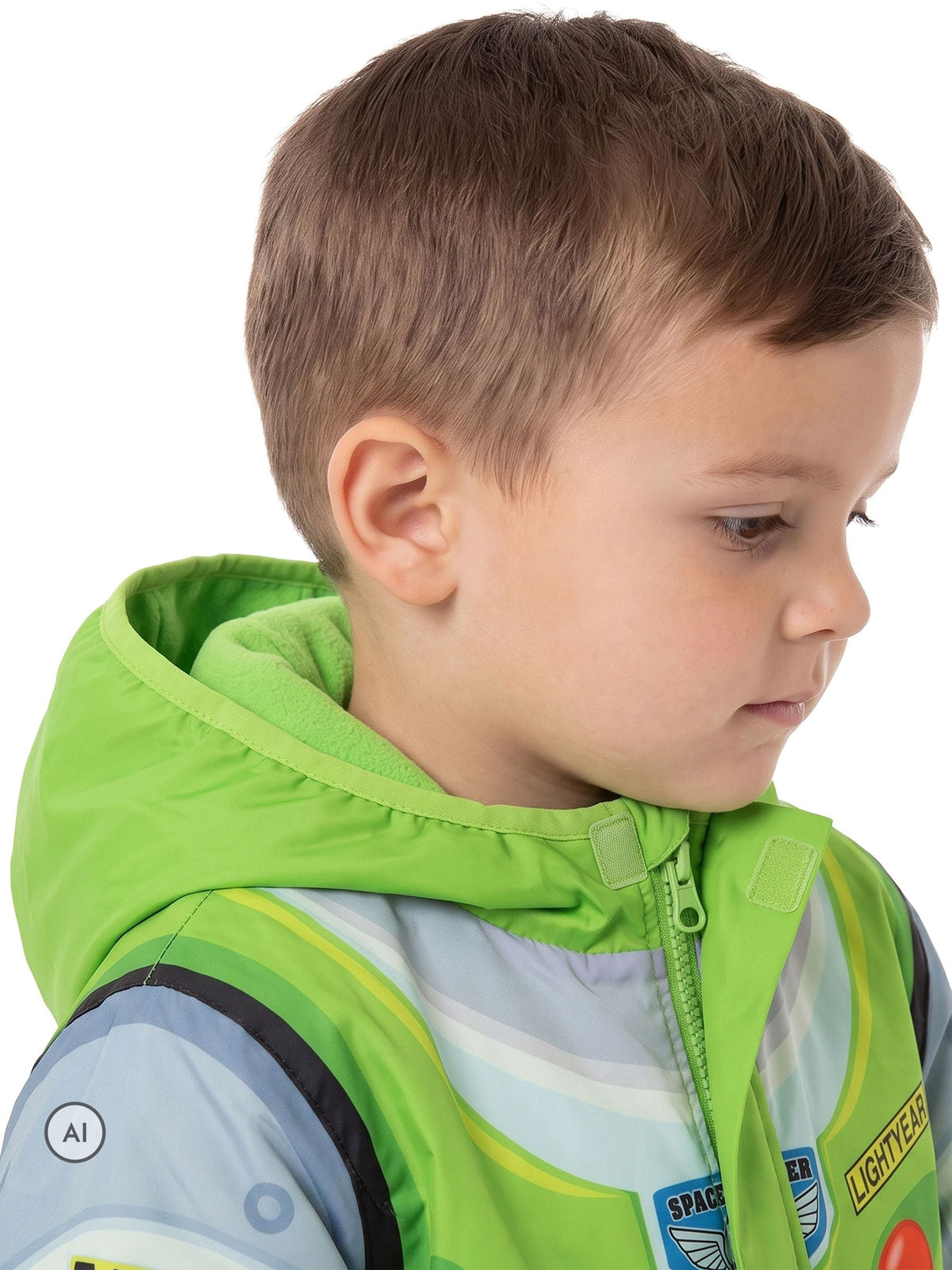 Character Green Disney Toy Story Buzz Lightyear Puddlesuit - image 3