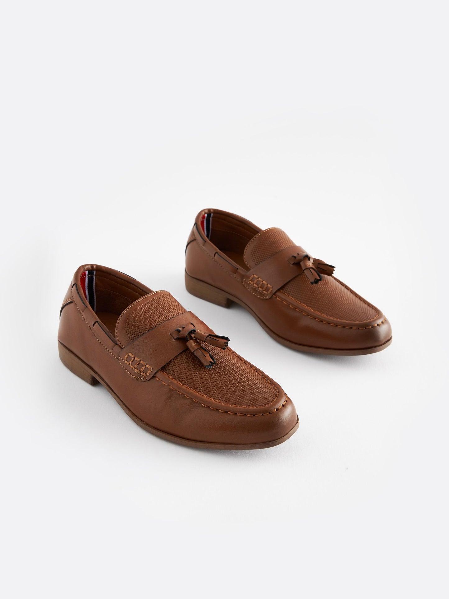Tan Tassel Standard Fit (F) Smart Loafers image 1