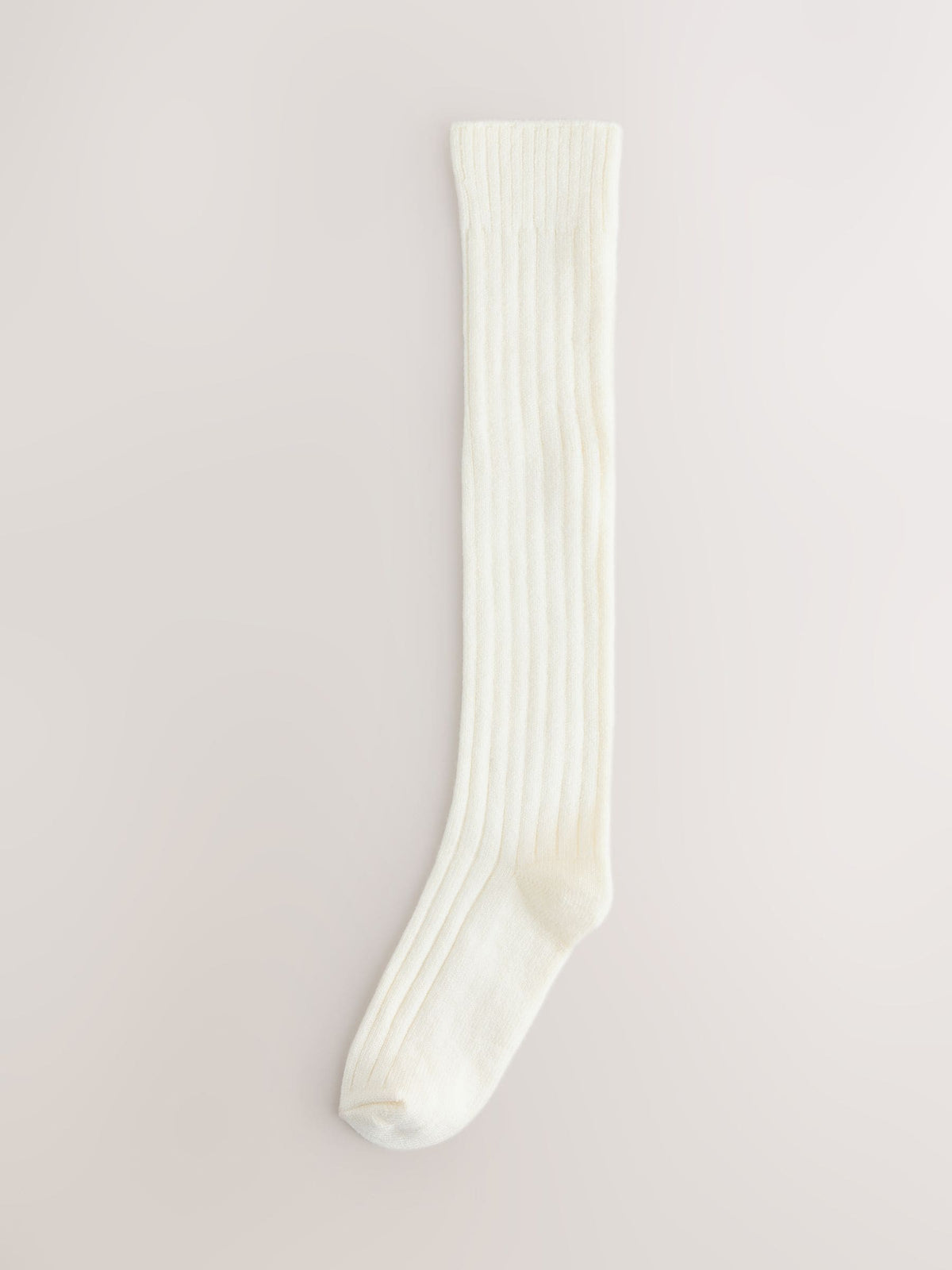 Cream Slouchy Ribbed Ankle Socks 1 Pack - image 1