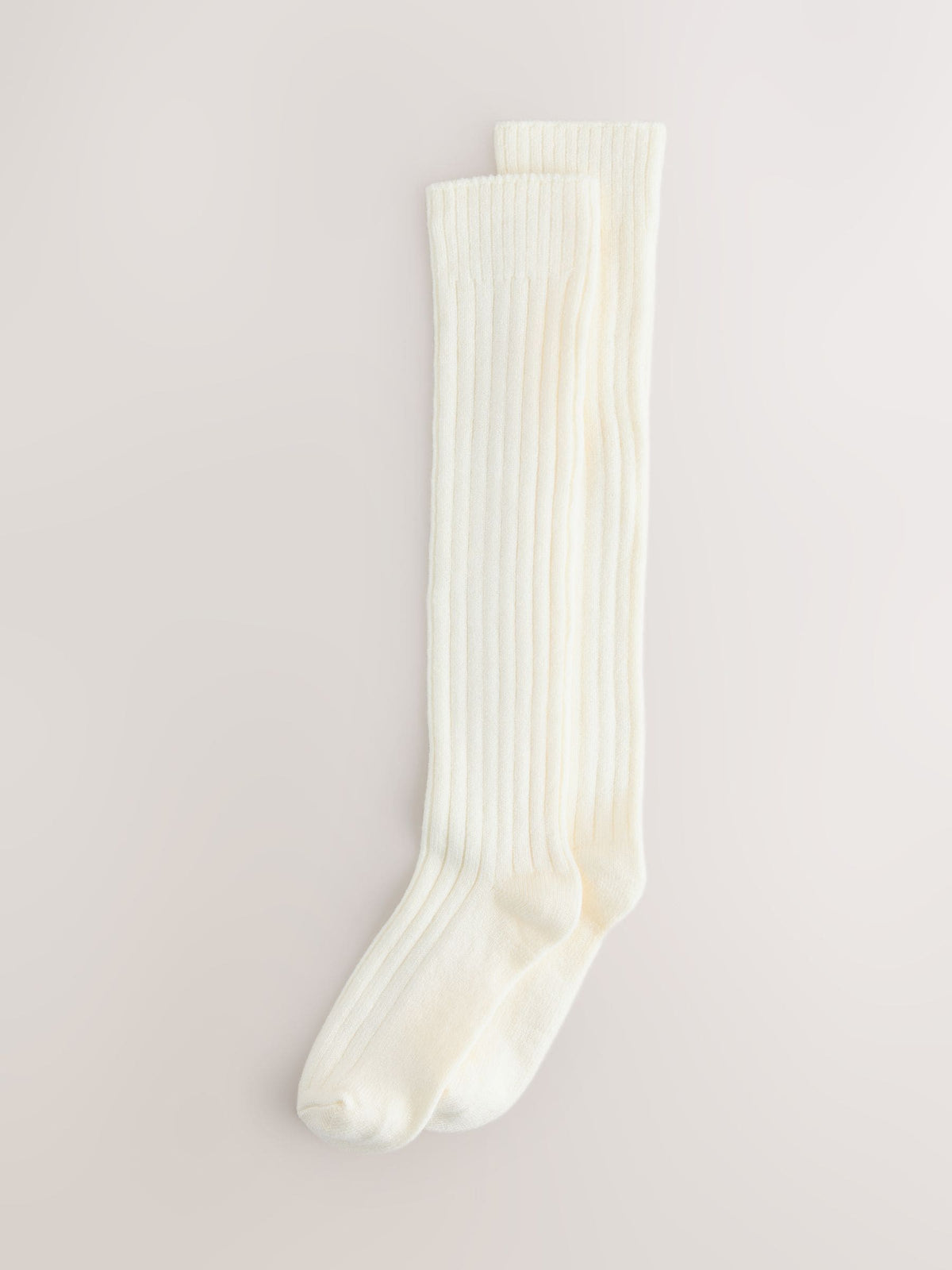 Cream Slouchy Ribbed Ankle Socks 1 Pack - image 2