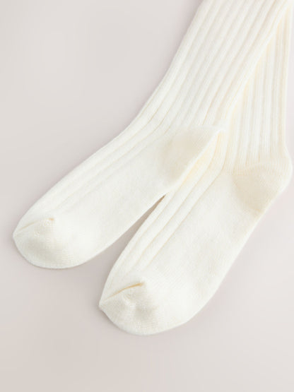 Cream Slouchy Ribbed Ankle Socks 1 Pack - image 3