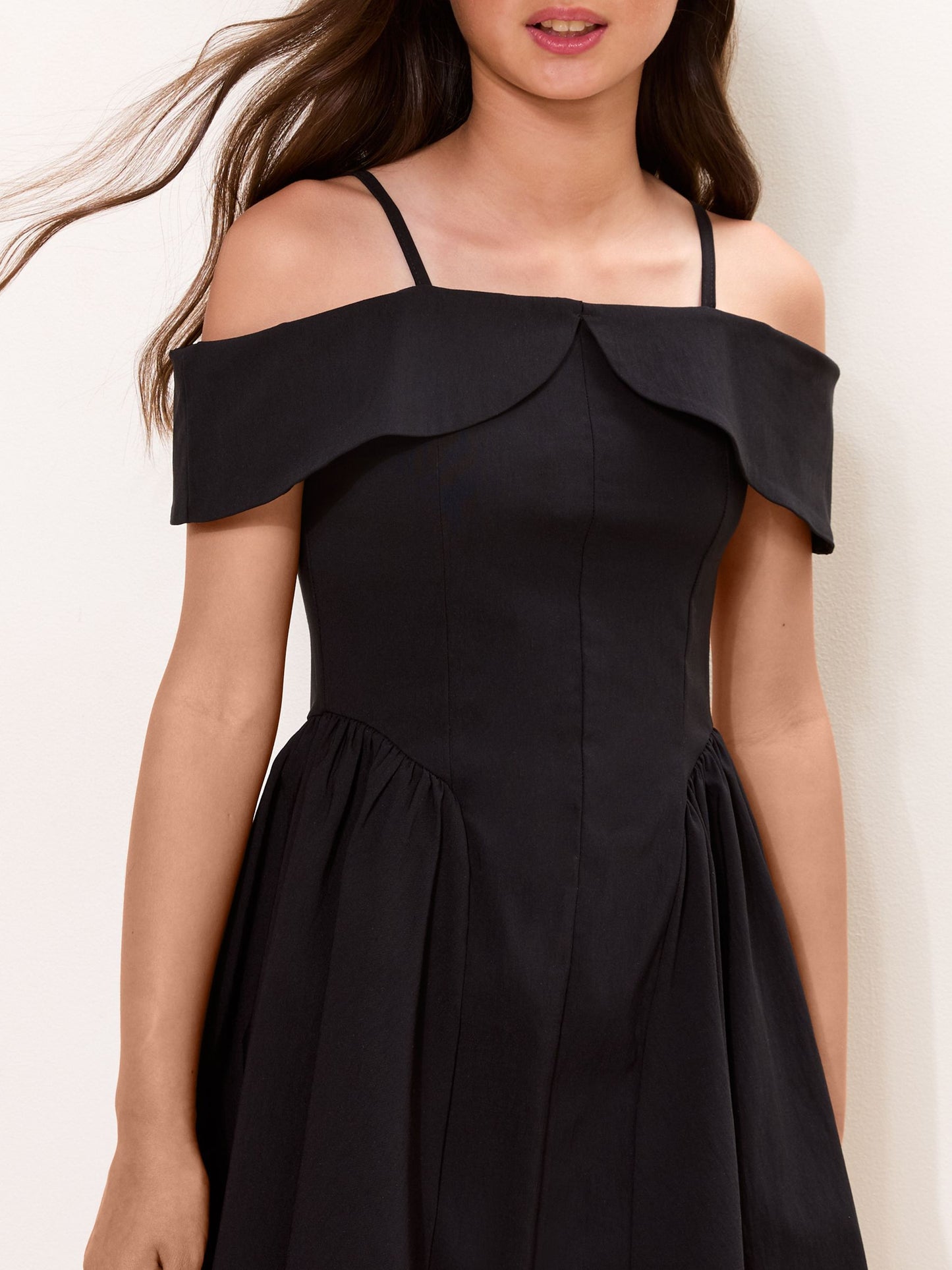 Dsiney Kidz - Lipsy Black Bardot Teen Dress (7-16yrs) image 2