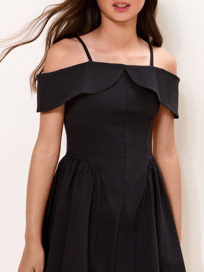 Dsiney Kidz - Lipsy Black Bardot Teen Dress (7-16yrs) image 2