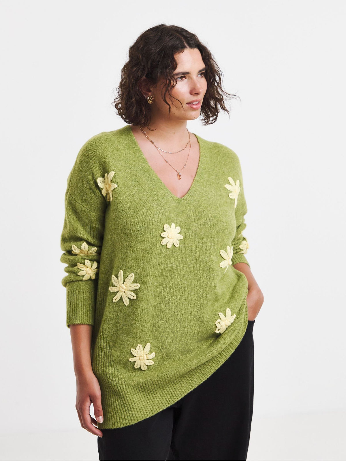 JD Williams Green Sponge Edge Jumper - image 1