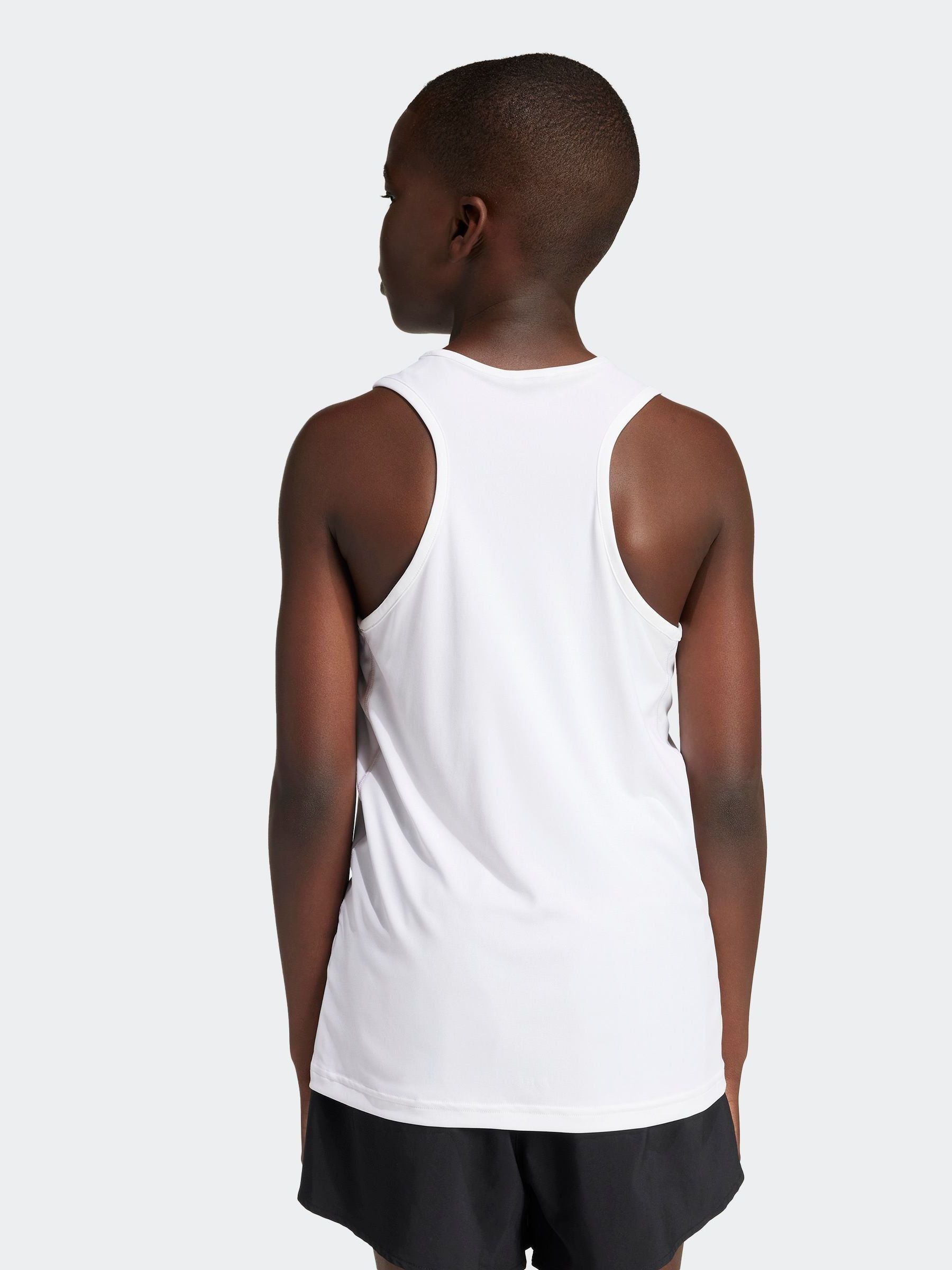Dsiney Kidz - adidas White Team Kids Tank Top image 3