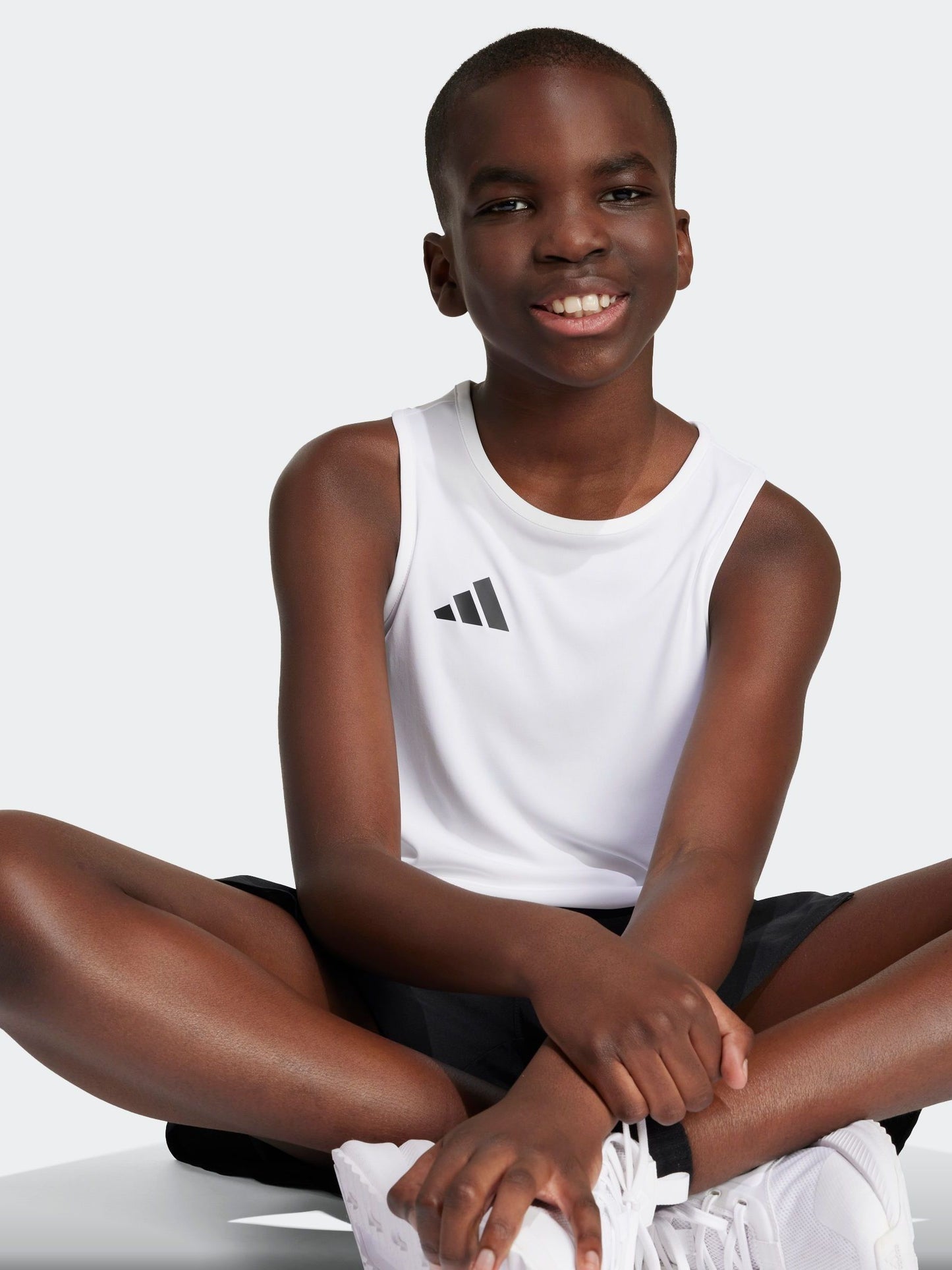 Dsiney Kidz - adidas White Team Kids Tank Top image 5