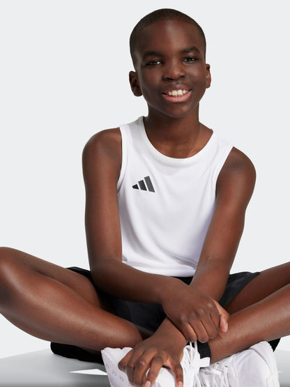 Dsiney Kidz - adidas White Team Kids Tank Top image 5