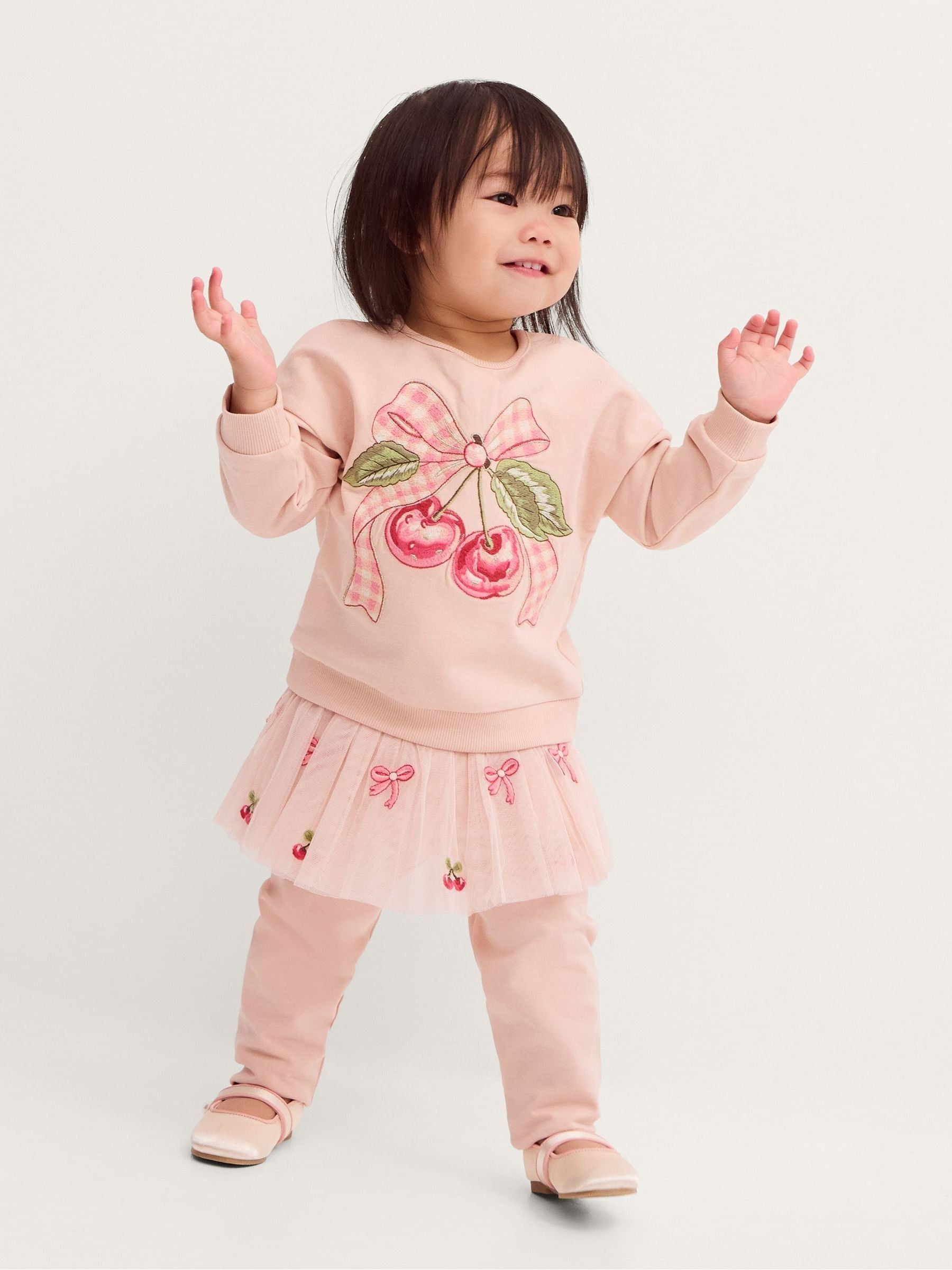 Dsiney Kidz - Monsoon Pink Baby Mon Cheri Top & Tutu Leggings Set image 1