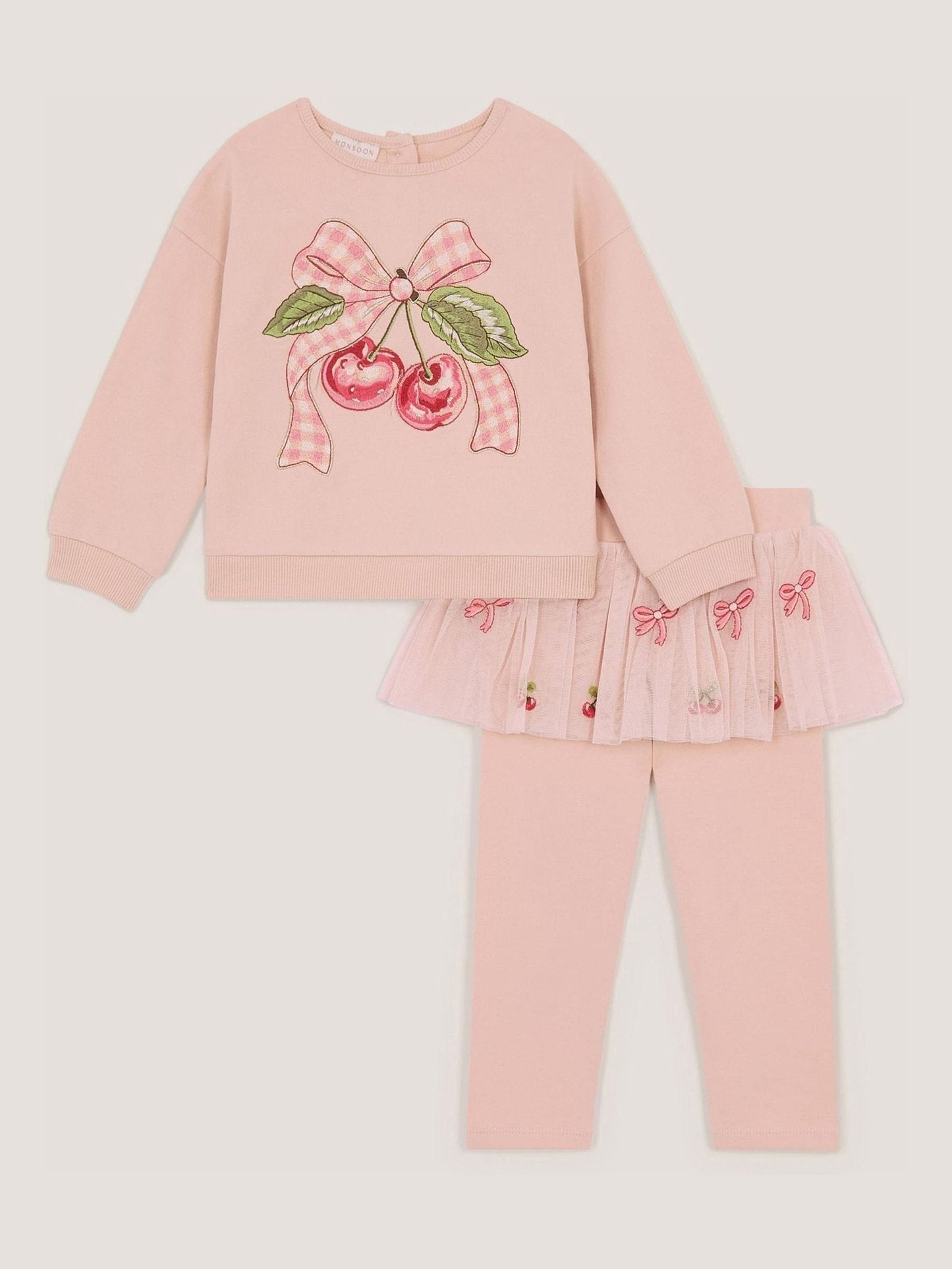 Dsiney Kidz - Monsoon Pink Baby Mon Cheri Top & Tutu Leggings Set image 2