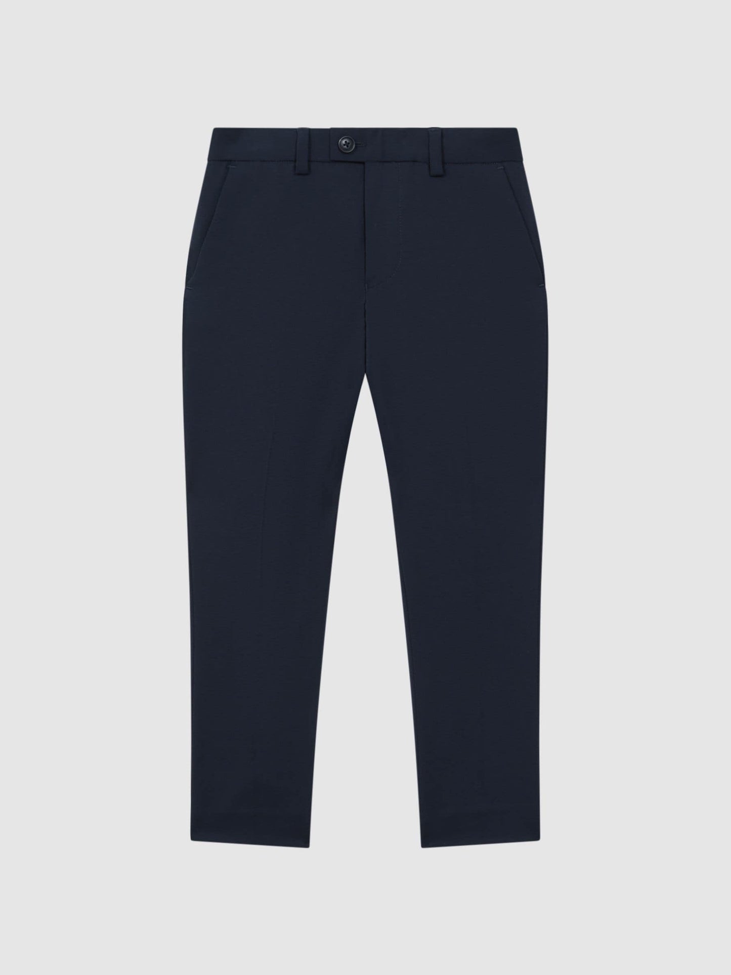 Reiss Navy Hope 3-9 yrs Wool Blend Adjustable Trousers image 2