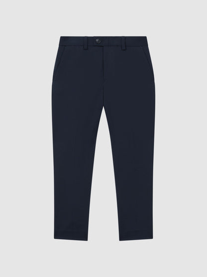 Reiss Navy Hope 3-9 yrs Wool Blend Adjustable Trousers image 2