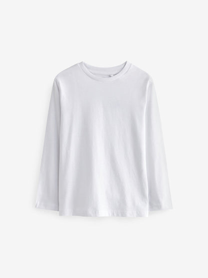Dsiney Kidz - White 5 Pack Long Sleeve T-Shirts (3-16yrs) image 2
