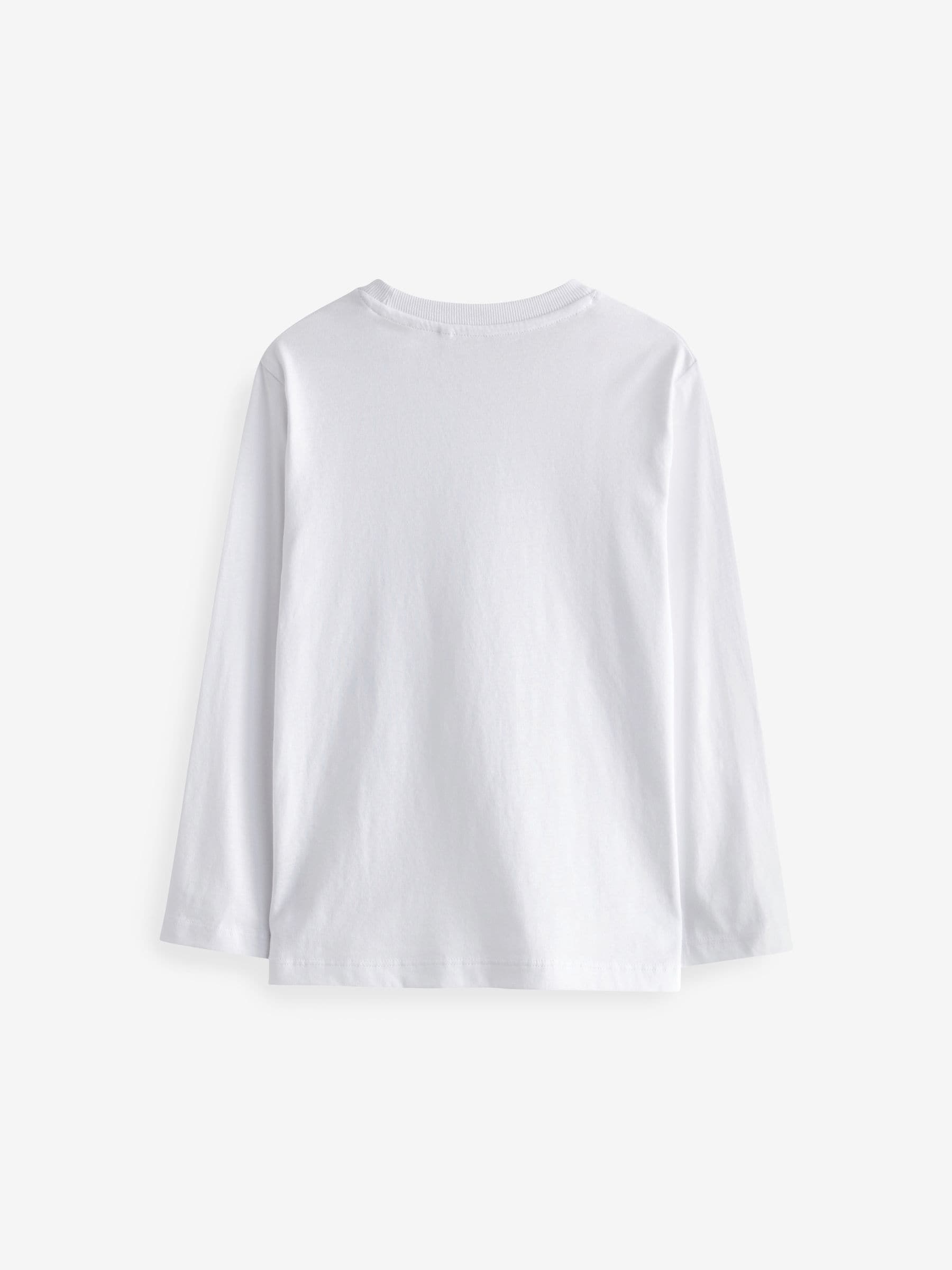 Dsiney Kidz - White 5 Pack Long Sleeve T-Shirts (3-16yrs) image 3