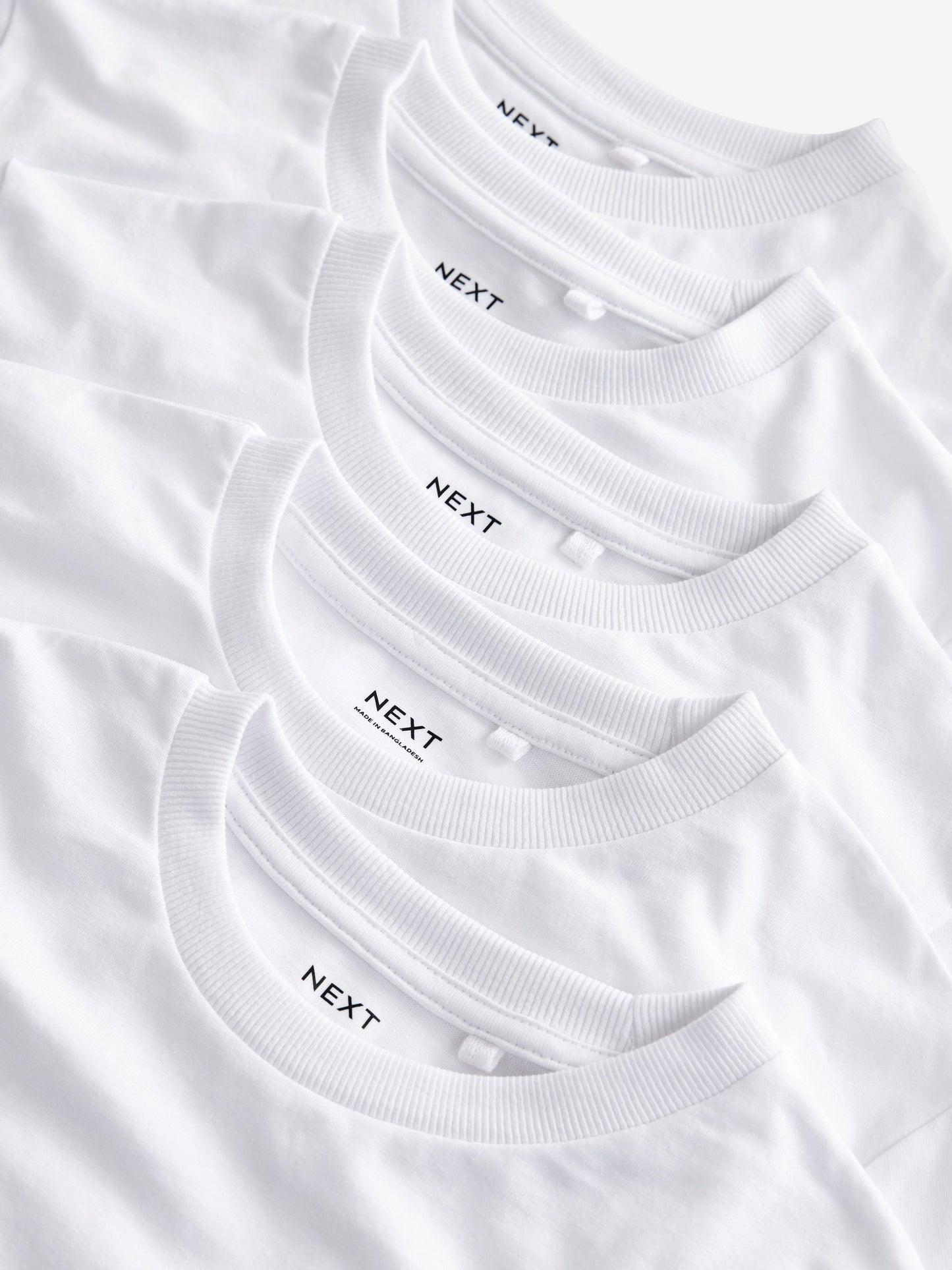 Dsiney Kidz - White 5 Pack Long Sleeve T-Shirts (3-16yrs) image 4
