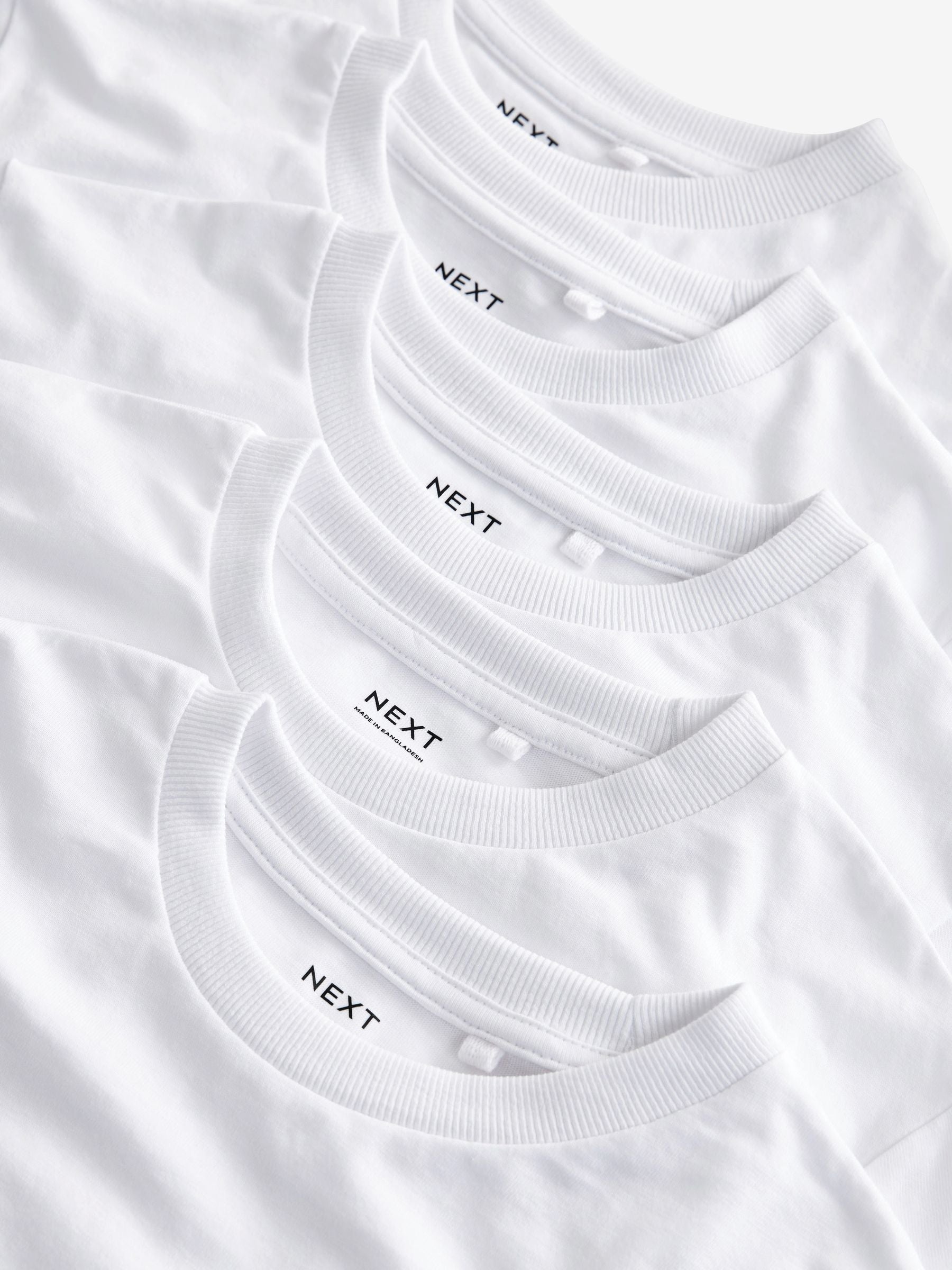 Dsiney Kidz - White 5 Pack Long Sleeve T-Shirts (3-16yrs) image 4