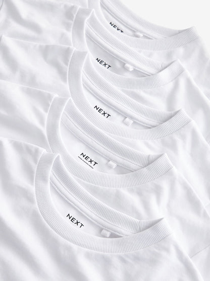 Dsiney Kidz - White 5 Pack Long Sleeve T-Shirts (3-16yrs) image 4