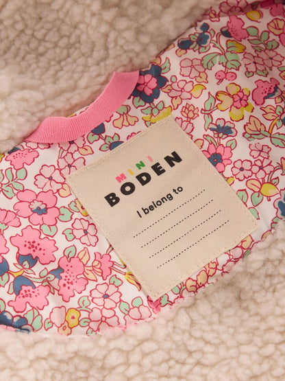 Dsiney Kidz - Boden Pink Borg Padded Jacket image 3