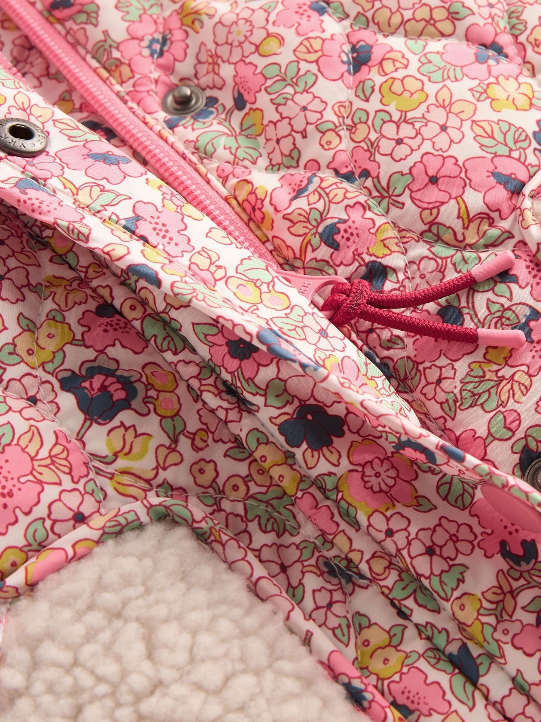 Dsiney Kidz - Boden Pink Borg Padded Jacket image 5
