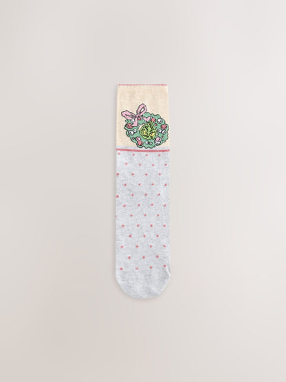 Pink/Green Christmas The Grinch Licensed Ankle Socks 4 Pack - image 2