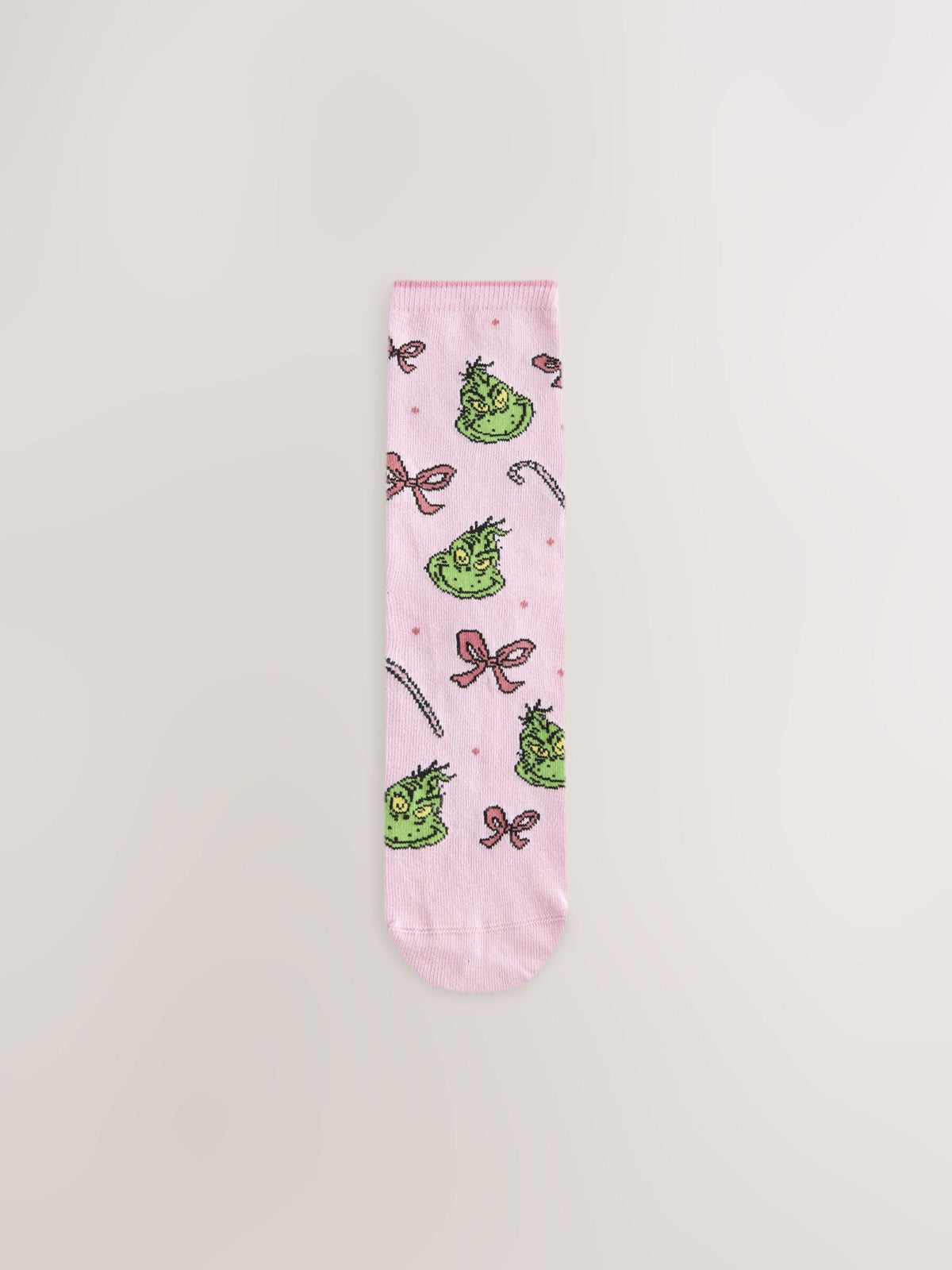 Pink/Green Christmas The Grinch Licensed Ankle Socks 4 Pack - image 3