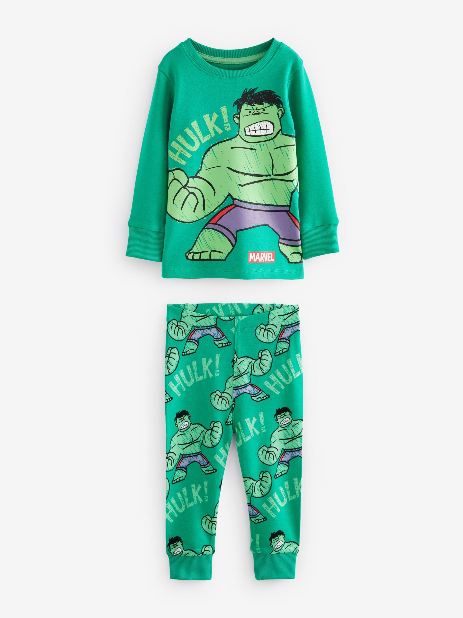 Marvel Red/Green/Blue Snuggle Pyjamas 3 Pack (9mths-8yrs) image 8