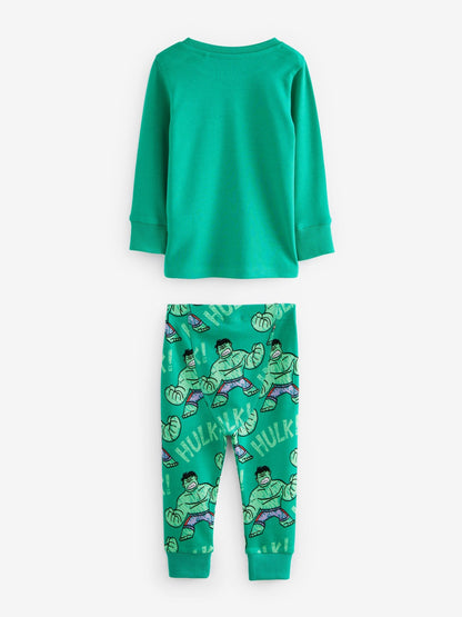 Marvel Red/Green/Blue Snuggle Pyjamas 3 Pack (9mths-8yrs)