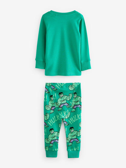 Marvel Red/Green/Blue Snuggle Pyjamas 3 Pack (9mths-8yrs) image 9
