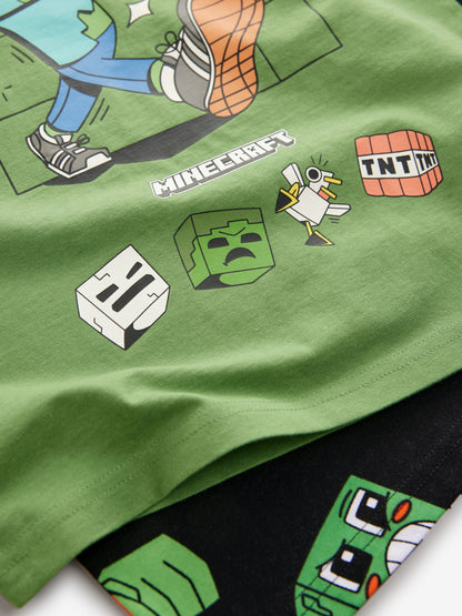 Black/Green Minecraft Pyjamas 2 Pack (5-16yrs) - image 12