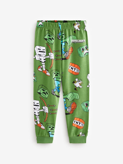 Black/Green Minecraft Pyjamas 2 Pack (5-16yrs) - image 7