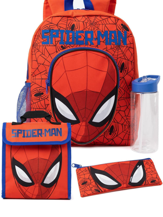 Vanilla Underground Red Spiderman Licensing 4 Piece Backpack Set image 1